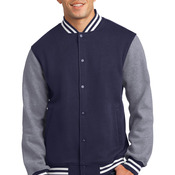 Fleece Letterman Jacket
